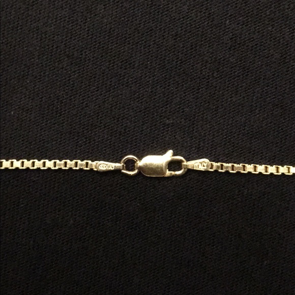 Gold Chain 14k Gold Vermeil Box Chain 20in 2mm - Picture 3 of 3